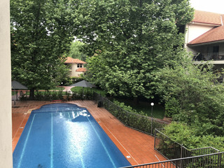 View to Pool from Bedroom (2018-11-06)