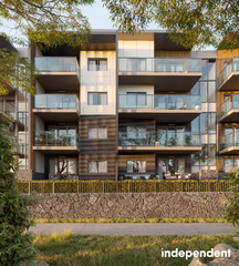 Oversized outdoor entertaining area | 2-bedroom, 2-bathroom apartment Denman Prospect ACT 2611